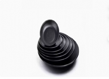 Free Sample Wholesale Modern Restaurant Durable Shallow Matt Round Plastic Melamine Dinner Plate